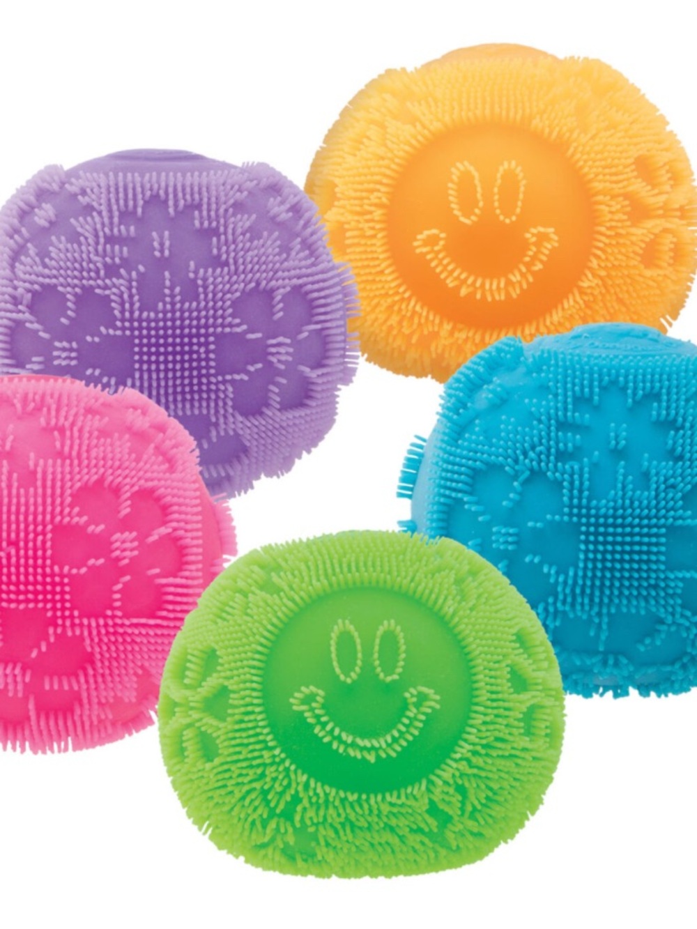 Schylling NeeDoh Blue FuzzBall Flower Power Squishy - Picture 3 of 3